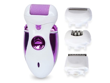 Xelparuc Depiladora Eléctrica para Mujer Depiladora Afeitadora Bikini Trimmer Ladies Razor Callus Remover 4 en 1 Depiladora JEDBESETZT