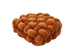 Rebe-almohada Nórdica Cuadrada 12x12x4.7in, Tela Moles, Relleno De Algodón Pp, Decoración De Hogar, Color Caramelo