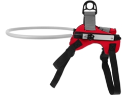 Arnés Anticolisión Para Perros Ciegos, Talla S, Anilla Ajustable, Poliéster Reflectante Rojo.