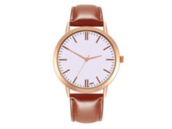 Reloj De Pulsera Zhoulianfa Para Mujer, De Estilo Casual, Analógico, Ligero, Color Café, Para Estudiantes.