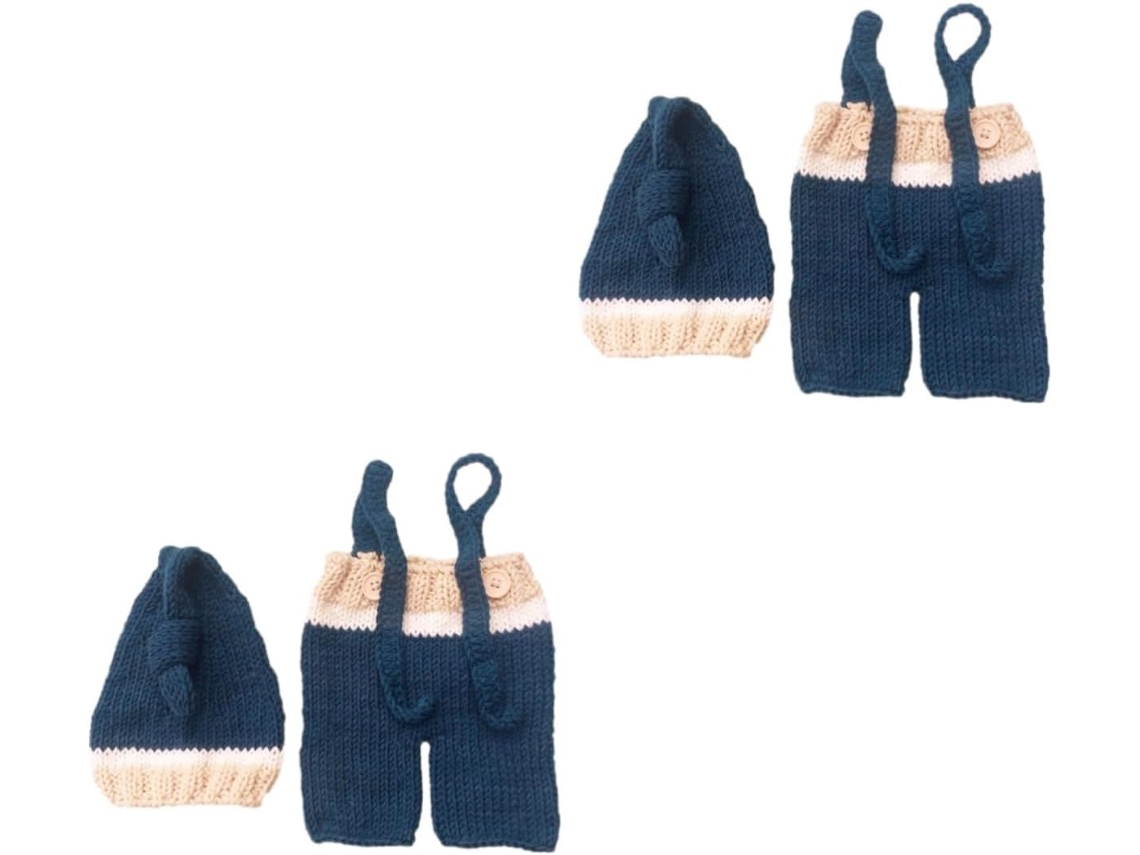 Conjunto De 2 Piezas Para Fotos Mensuales De Bebés: Disfraz De Papá Noel Para Niños.