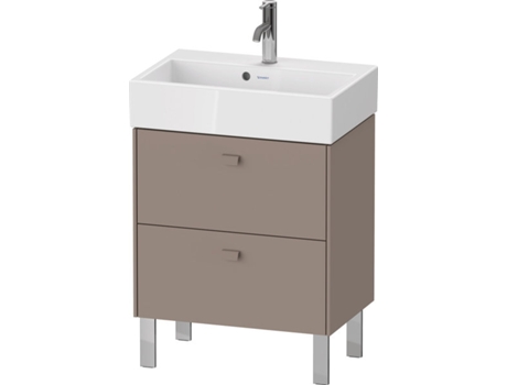 Mueble DURAVIT Brioso de pie Compact 58,4 x 38,9 cm 2 cajones incl. recorte de sifón y delantal para lavabo Vero Air 236860