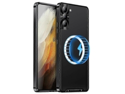 Carcasa Trasera De Tpu Con Absorción Magnética Y Borde Metálico Integrado, Compatible Con Samsung Galaxy S21 5g, Resistente A Caídas Y Mate.