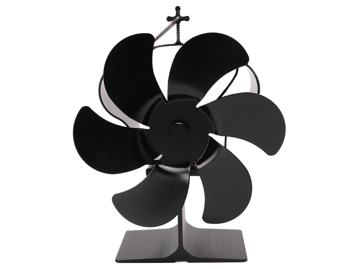 Ventilador De Chimenea Con 6 Aspas, Arranque Automático, Color Negro Crown.