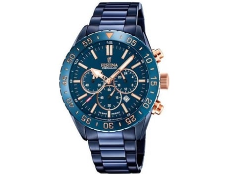 Reloj FESTINA Hombre (Acero - Azul)