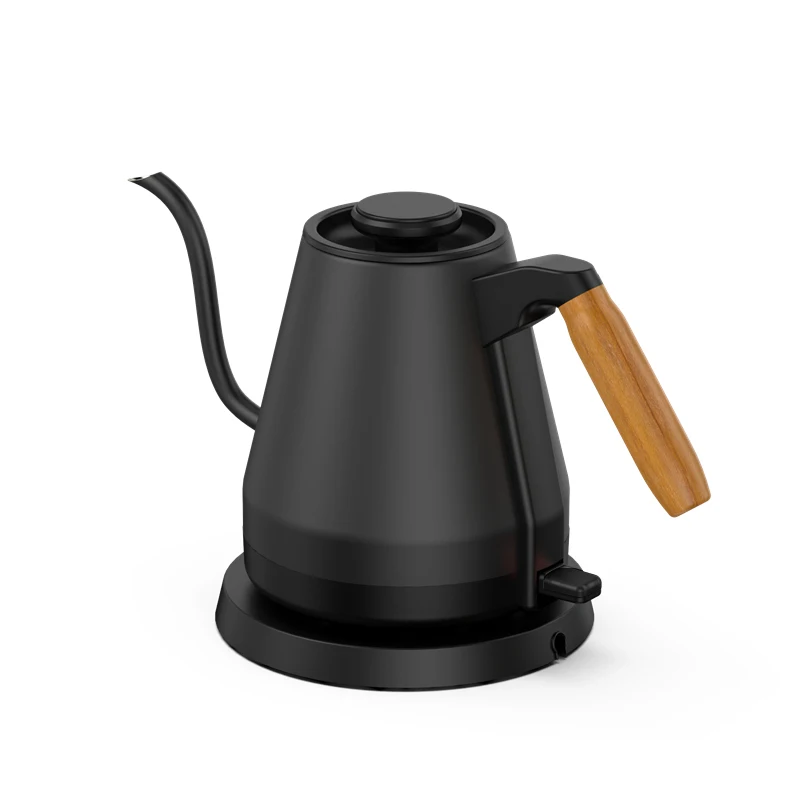 Hervidor Eléctrico (negro) De 1500 W, Cafetera De Goteo, Tetera, Acero Inoxidable 304, Hervidor Con Boquilla, 800 Ml.