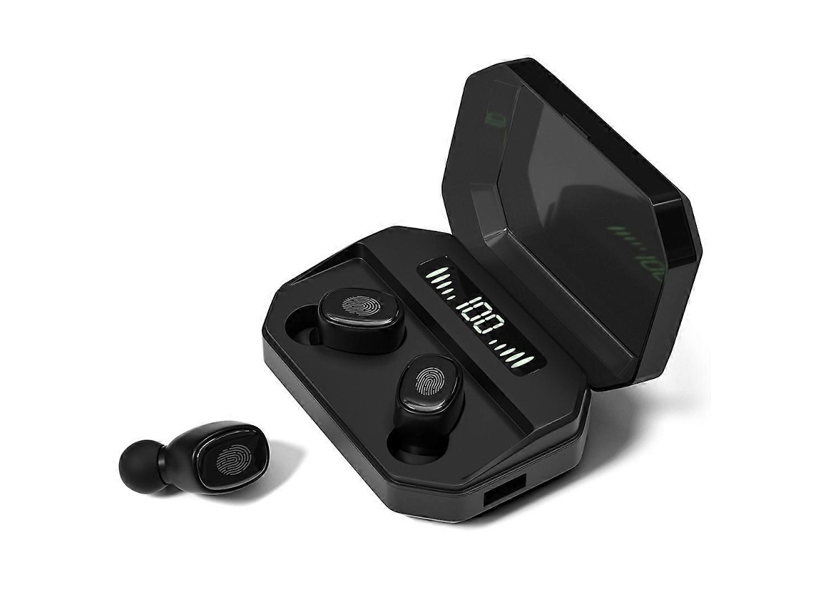 Auriculares inalámbricos Hengrongshen M8 Bluetooth 5.0 TWS con pantalla táctil digital y cargador