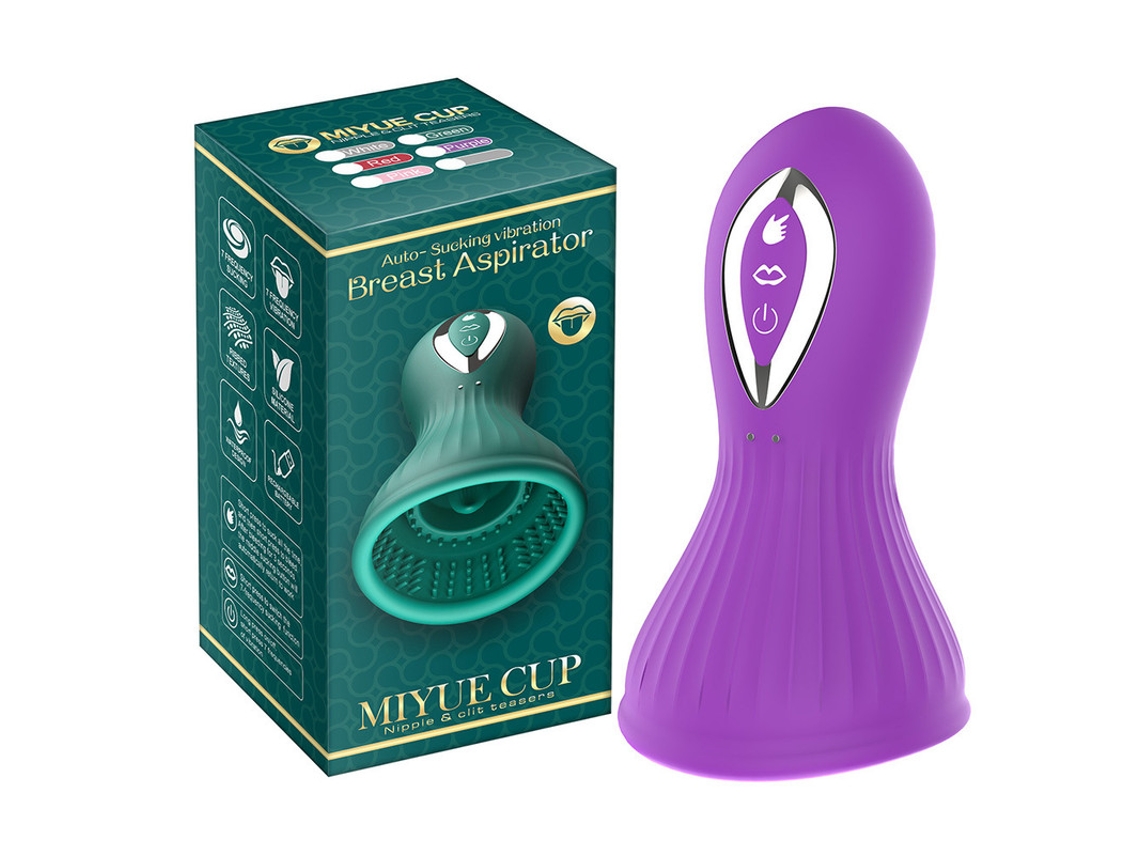 Vibrador a prueba de agua IPX7 con 7 modos de succión y 7 de vibración para mujeres (púrpura) YIZHOOD