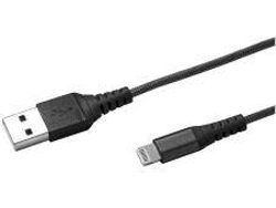 Cable CELLY USBLIGHTNYL25BK USB A Lightning Negro 0.25 m