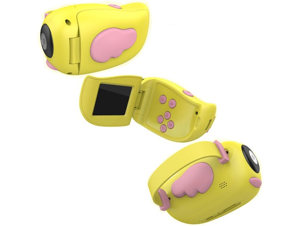 SZSMART Hd 1080P Mini cámara digital de dibujos animados (Ángel - Amarillo)