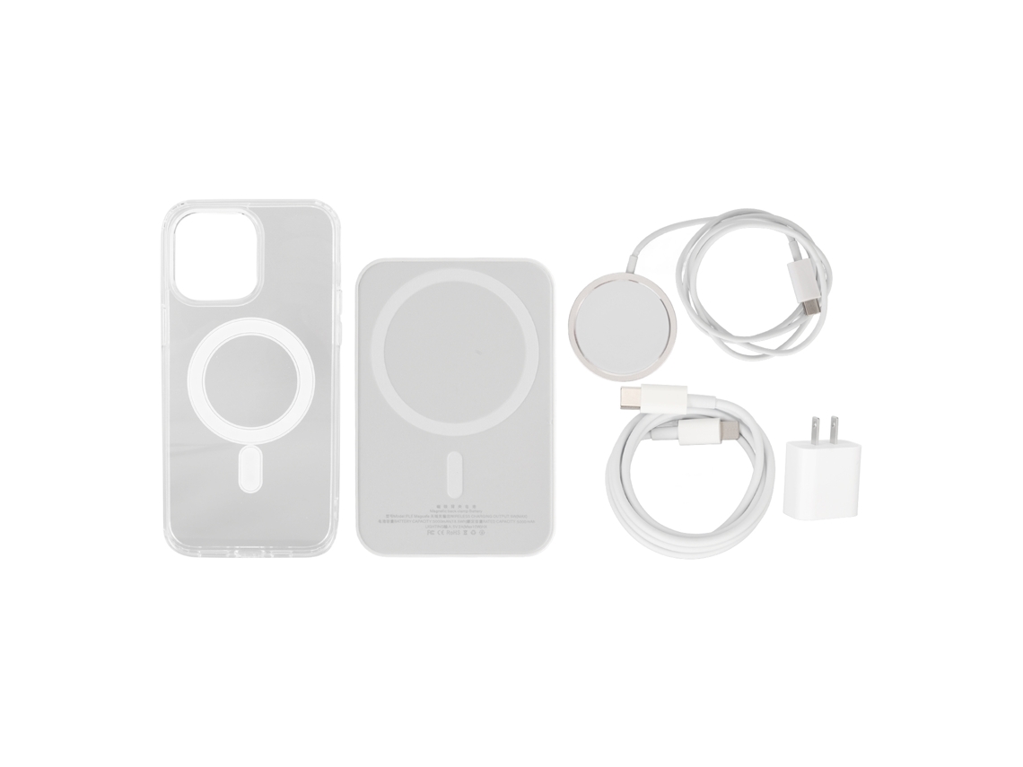Carregador Sem Fio Magnético 20w Rápido Portátil Para Iphone Com Proteções Múltiplas E Cabo Pd De 1m