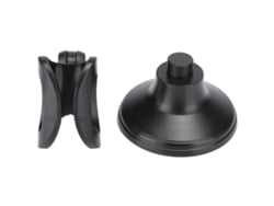 Base De Microfone Ajustável Para Mesa De Plástico Abs Estável Com Suporte Clip Para Mini Mic