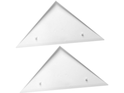 Protectores Triangulares De Plástico Blanco Para Mesas De Futbolín, Juego De 2