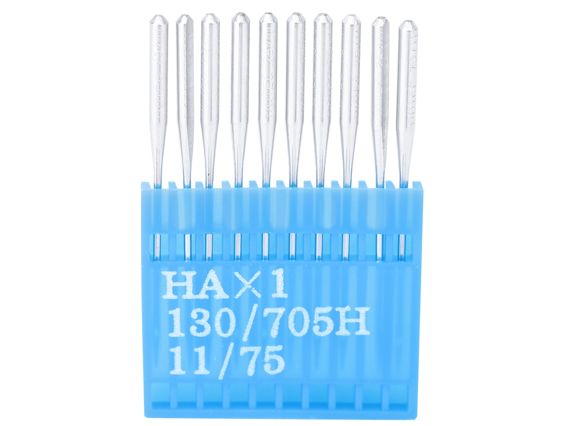 TRUYUETY Agujas para Máquina de Coser 11/75 Resistentes a la Corrosión 10 Unidades con Soporte