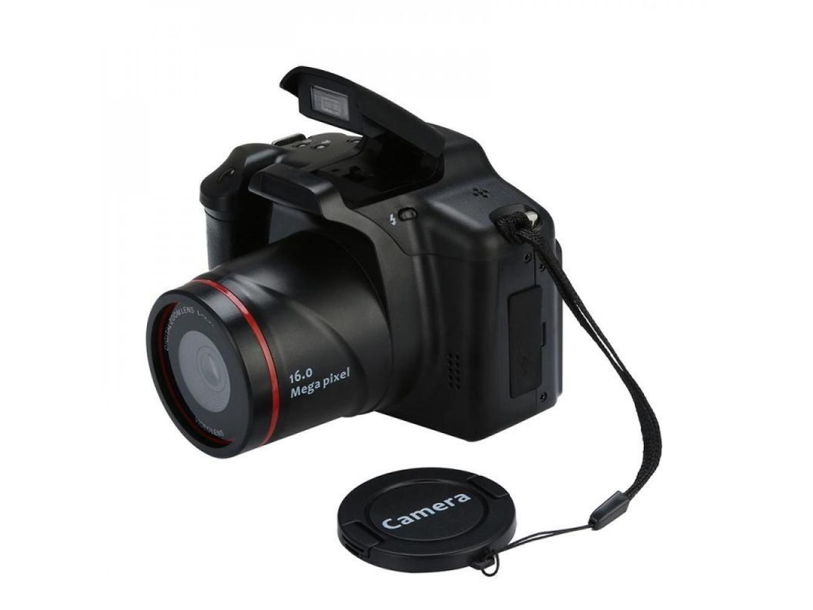 Cámara Réflex Digital Profesional Con Teleobjetivo De 16 Mp, Vídeo 1080p, Zoom Digital De 16x Y Estabilización De Imagen.