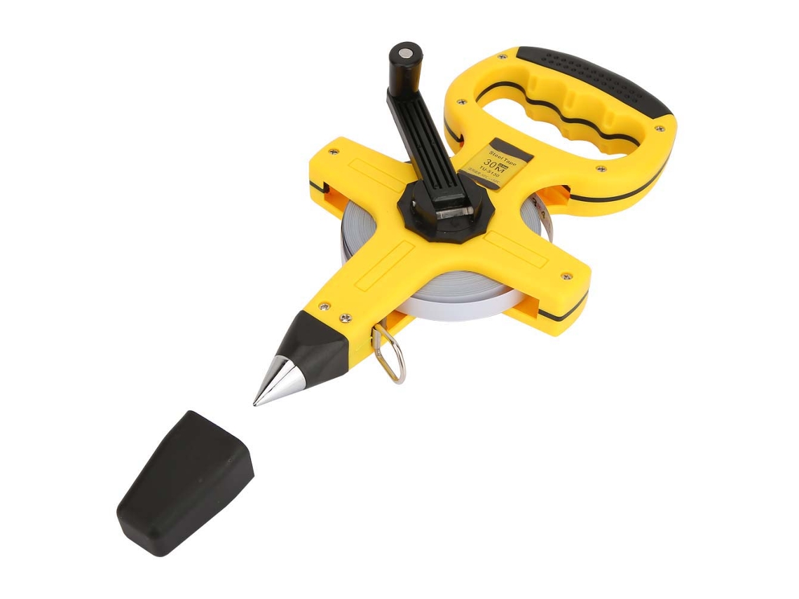 Cinta Métrica Portátil De Acero Inoxidable De 30 M Con Llave Inglesa Tu-5130. Herramienta De Medición.