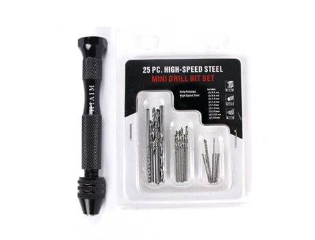 Juego Mini Brocas Acero Rapido 0.5-3.0mm Pc 25 Pre INF