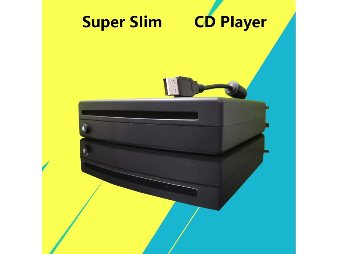 Super Slim Lecteur Cd de voiture externe pour PC, TV LED, Mp5, Android  Navigation GPS Universal USB Power Slot-in Type