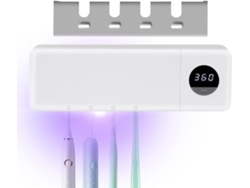 Soporte Para Cepillos De Dientes Organizador Uv Pared Con Pantalla Digital Secado Al Aire Y Organizaci N Del Ba O El