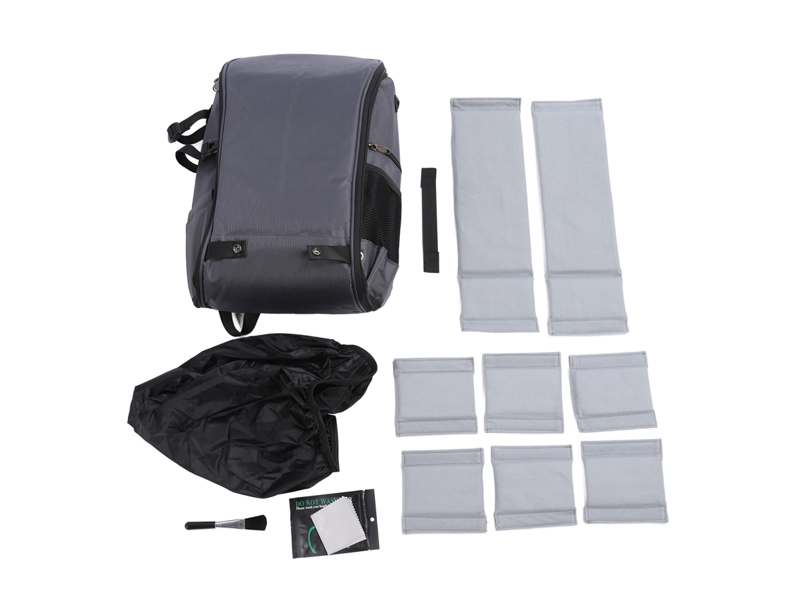 Mochila Impermeable De Eva Para Cámara Con Divisores Extraíbles Y Compartimento Para Portátil De 15,6", Gris Oscuro.