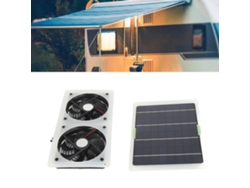 Ventilador Solar Portátil Impermeable De 100 W Y 12 V Para Invernadero Doméstico.