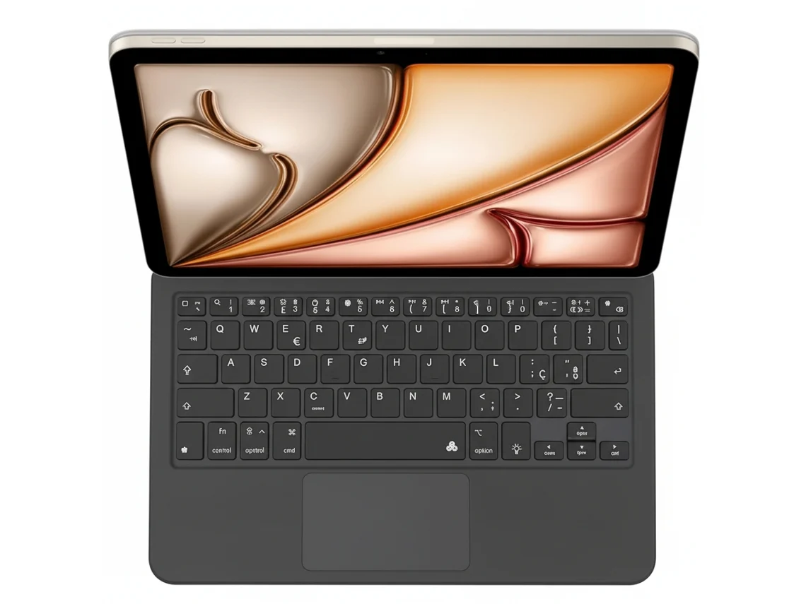 Funda magnética para teclado Pt Magic Style para iPad Air 11 M3 2024 | Negro