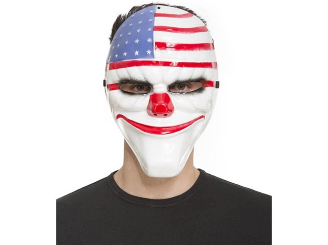 Máscara DISFRAZZES Payaso Con Bandera Usa