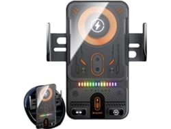 Cargador De Coche De Carga Rápida De 15 W Con Base Para Rejilla De Ventilación Y Cable Para Teléfonos.