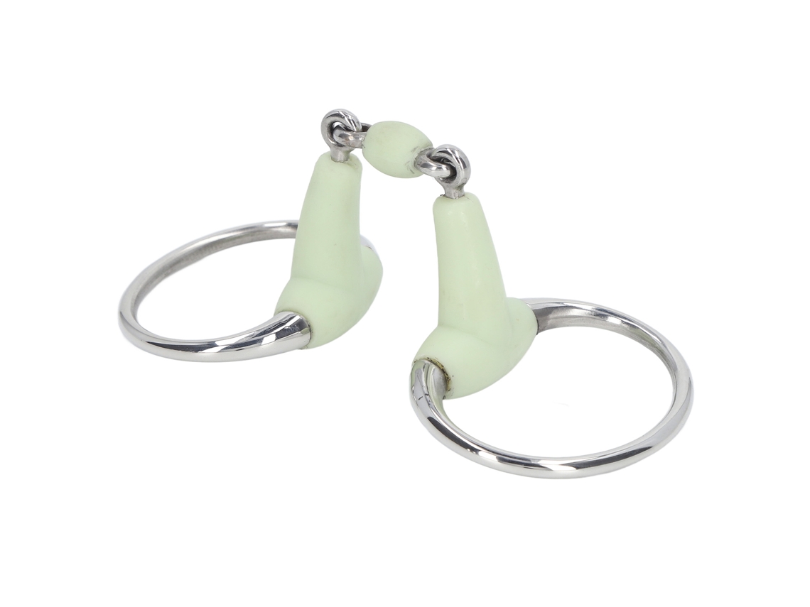 Bocado De Acero Inoxidable Para Caballo Con Rodillo Para Boca De 125 Mm, Anti-mordida, Para Granjas E Hipódromos.