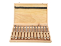 Juego De 12 Herramientas Para Tallar Madera Con Estuche: Cinceles, Cuchillos, Cortadores, Herramientas De Carpintería.