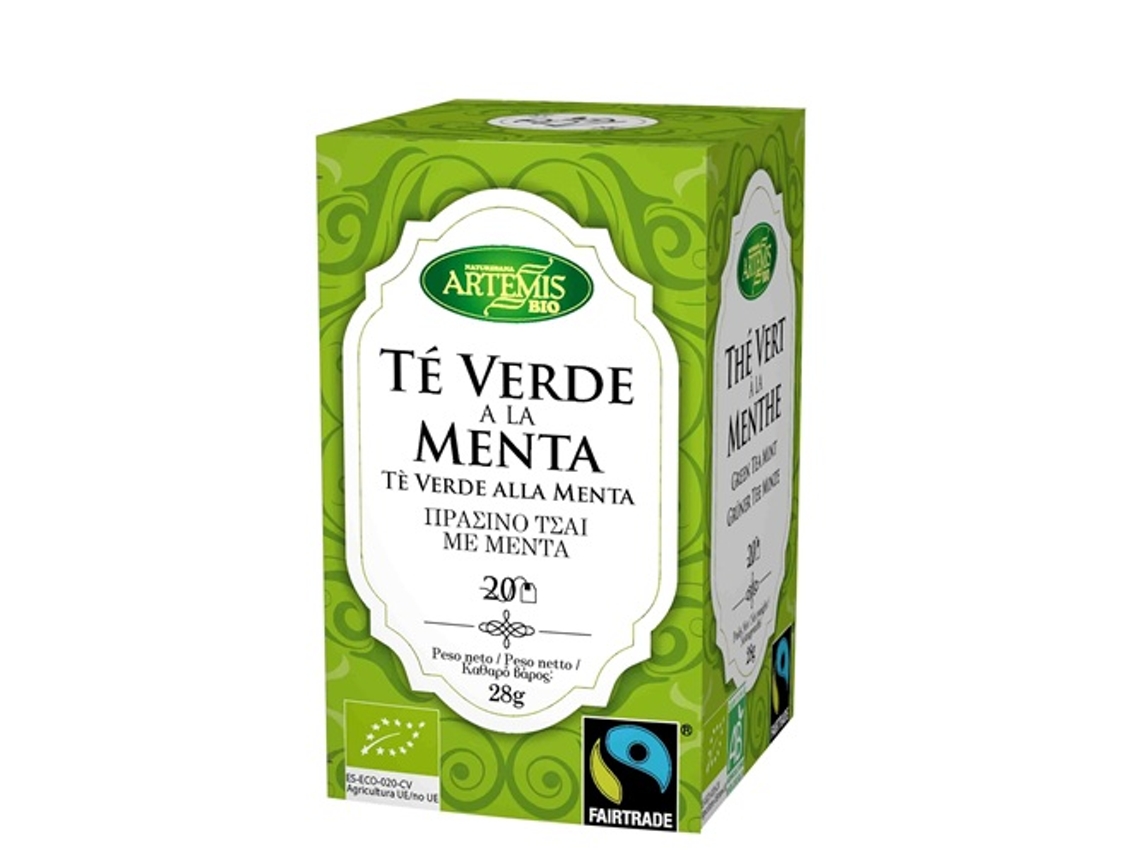 Té ARTEMIS BIO Te Verde A La Eco 20 Filtros (27l)