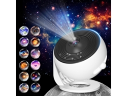 Projector De Estrelas Com 12 Imagens Hd, Luz Noturna E Temporizador De 30 Minutos
