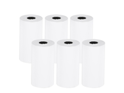 6 Rollos Papel Termico 57x30mm Para Impresora Pequeña Accesorio De Impresión Profesional