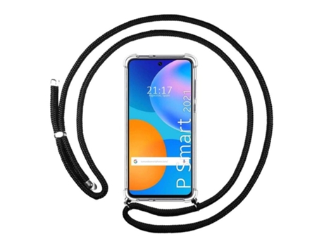 Carcasa Huawei P Smart 2021 TUMUNDOSMARTPHONE Colgante Negro