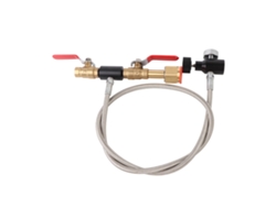 Adaptador De Recarga De Co2 Cga-320 Con Manguera De 91 Cm Y Manómetro Para Tanque De Refrigerante