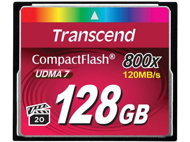 Tarjeta de Memoria TRANSCEND 128GB 800x CF