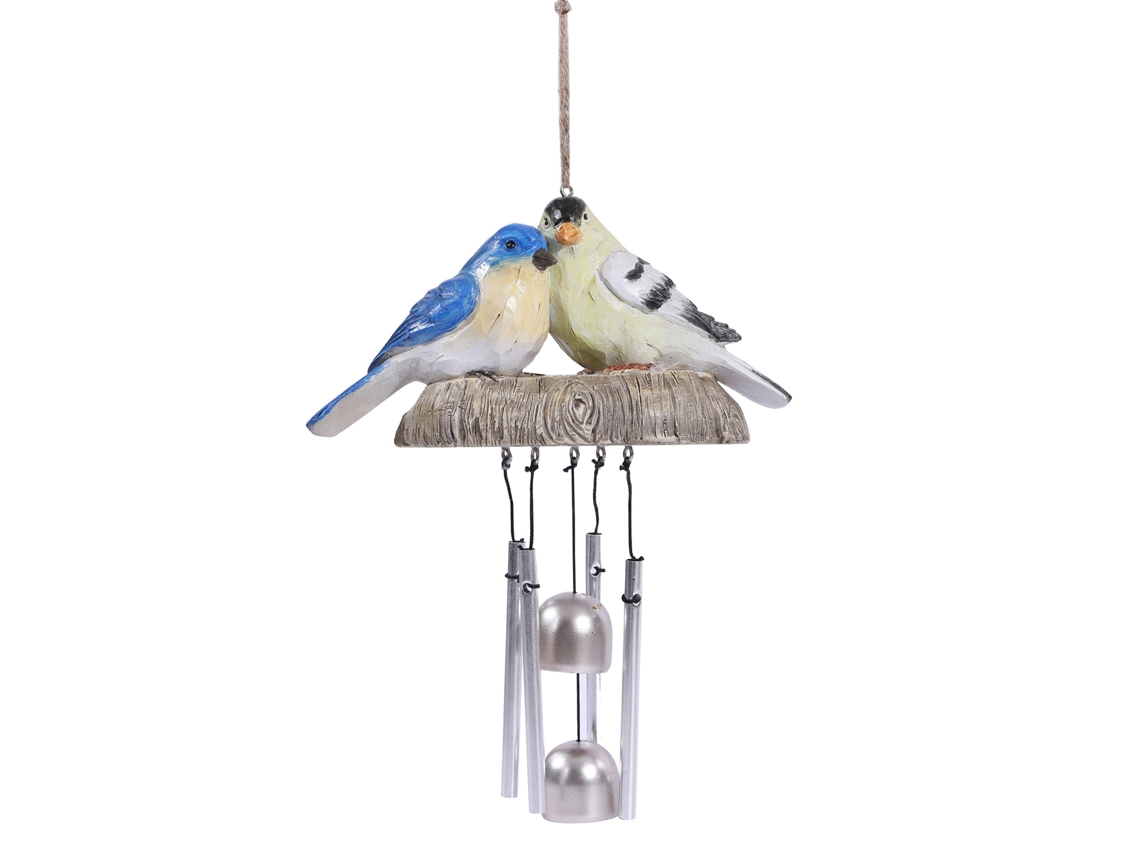 Campanillas De Viento Decorativas Rústicas Con Diseño De Pájaros Para Jardín, Patio, Balcón, Hogar, Regalo De Navidad