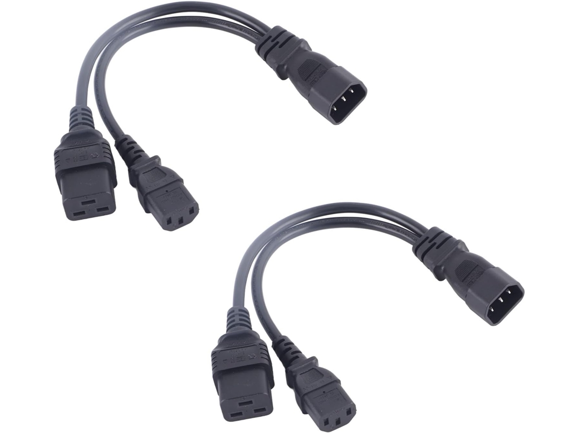 Cable Adaptador Divisor De Alimentación Iec320 C14 A C19 C13