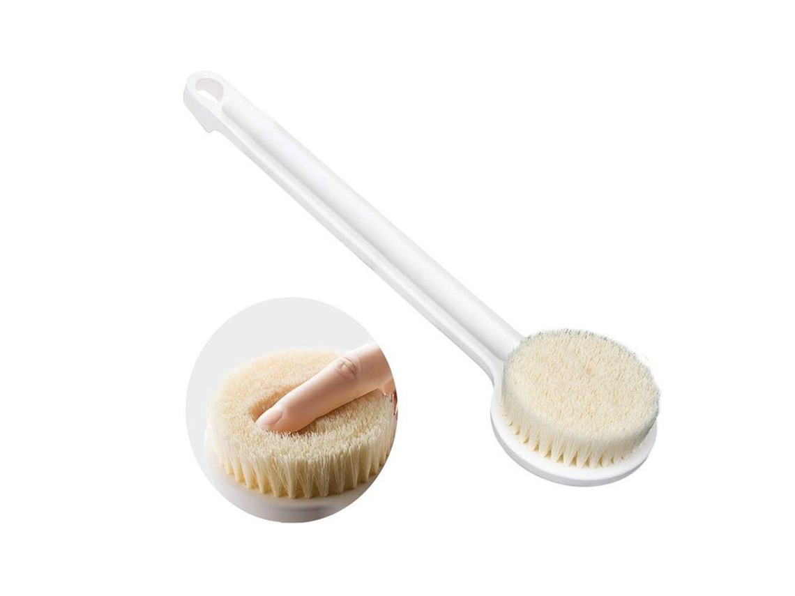 Cepillo Para Piel Seca Con Mango Largo, Cepillo De Baño Exfoliante Suave Ddq
