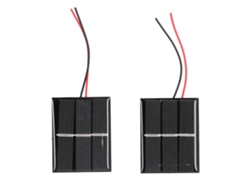2 Piezas Panel Solar De Policristalino Módulo Celdas Solares Micro Mini 43x55mm 0.4w 1.5v Para Diy