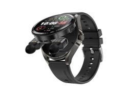(negro + Correa De Silicona Negra) Auriculares Bluetooth/smartwatch/nfc 2 En 1 De 1,46 Pulgadas