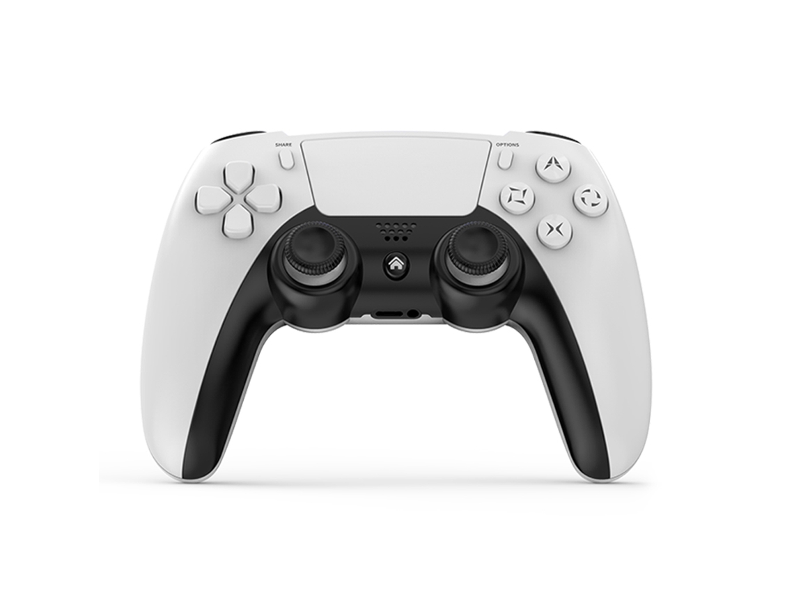 Gamepad Inalámbrico P4 (blanco) Con Joystick Bluetooth De 6 Ejes
