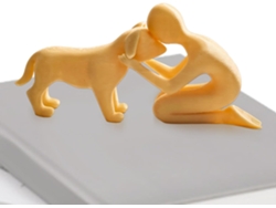 Decoración de perros, escultura de arte abstracto, cachorros, oficina, sala de estar, dormitorio, campo, estante, cumpleaños GOKOCO