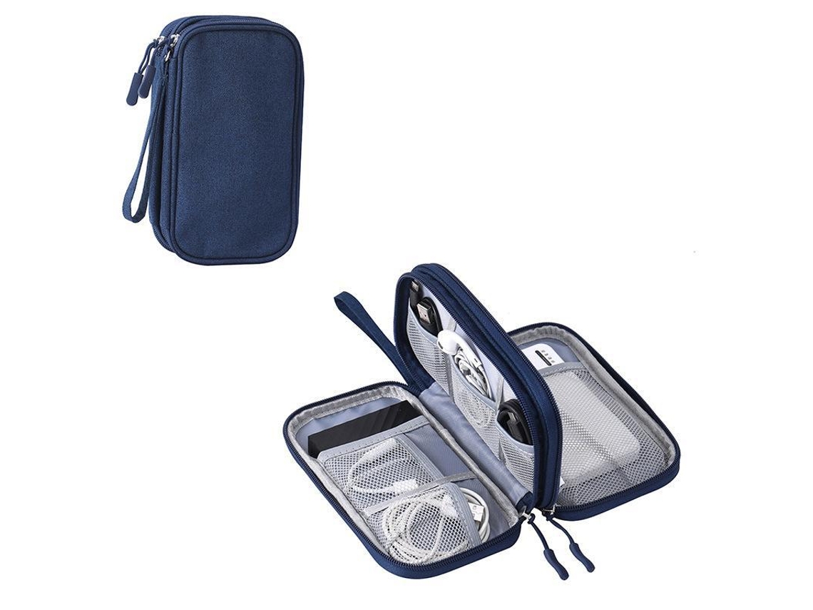 Estuches, organizadores de cables, dispositivos electrónicos, estuches de viaje, cargadores