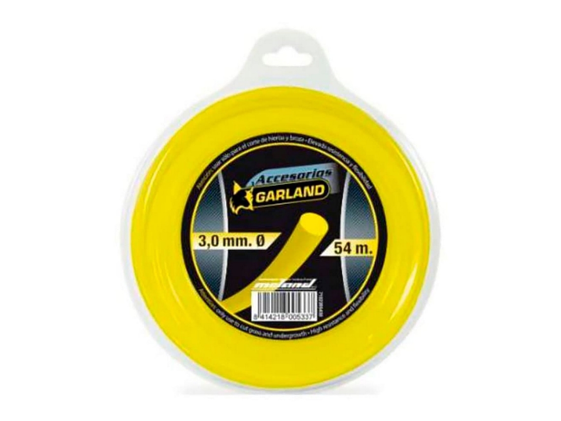 Hilo de recortadora GARLAND 71023r5430 Ø 3 mm Redondo 54 m Nailon