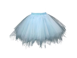2026-falda De Malla Tule Para Mujer Princesa Con Elastico Corta Bailar Casual Temporada Polyester