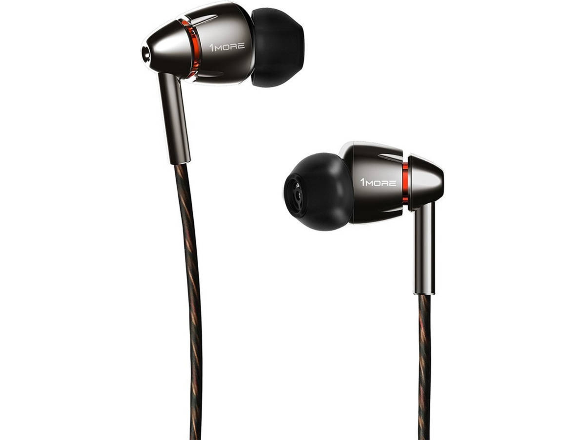 Auriculares con Cable 1MORE E1010 (In Ear - Micrófono - Negro)
