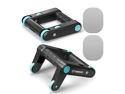 Rueda Abdominal Plegable 2 En 1 Y Asas Para Flexiones - Equipo De Fitness Portátil Para El Hogar