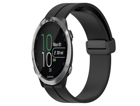Correa Smartwatch Para Garmin Forerunner 645 Music 20Mm Negra VENISYMLIS