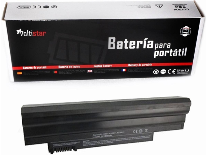 Batería para Portátil VOLTISTAR Acer Aspire D270, D255, D260 Al10A31 Al10B31 6600 Mah
